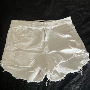 Express White Jean Shorts